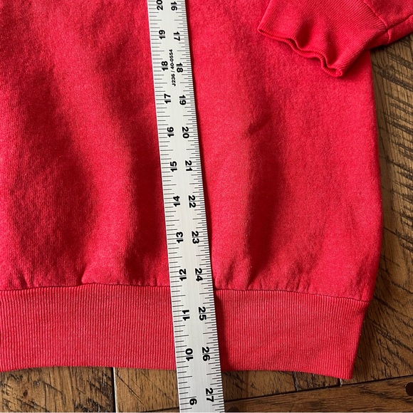 VTG BUM Equipment Sweatshirt 90’s Fruit of the Loom Made USA Unisex Size XL Red - Picture 10 of 11